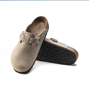 Birkenstock Boston Soft Bed Oiled Leather Tobacco Brown Never Worn!